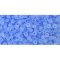 Japanese Toho Seed Beads Tube Round 11/0 Transparent-Frosted Lt Sapphire TR-11-13F