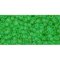 Japanese Toho Seed Beads Tube Round 11/0 Transparent-Frosted Peridot TR-11-7F
