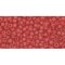 Japanese Toho Seed Beads Tube Round 11/0 Transparent-Frosted Ruby TR-11-5CF