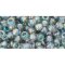 Japanese Toho Seed Beads Tube Round 6/0 Transparent-Rainbow Black Diamond TR-06-176