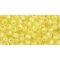 Japanese Toho Seed Beads Tube Round 8/0 Transparent-Rainbow Frosted Lemon TR-08-175F