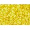 Japanese Toho Seed Beads Tube Round 11/0 Transparent-Rainbow Frosted Lemon TR-11-175F
