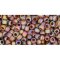 Japanese Toho Seed Beads Tube Round 8/0 Transparent-Rainbow Frosted Smoky Topaz TR-08-177F