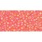Japanese Toho Seed Beads Tube Round 11/0 Transparent-Rainbow Lt Siam Ruby TR-11-165