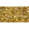 Japanese Toho Seed Beads Tube Round 8/0 Transparent-Rainbow Lt Topaz TR-08-162