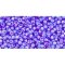 Japanese Toho Seed Beads Tube Round 11/0 Transparent-Rainbow Sapphire TR-11-178