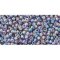 Japanese Toho Seed Beads Tube Round 11/0 Transparent Rainbow Sugar Plum TR-11-166D