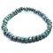 Czech Faceted Seed Bead 6/0 4x3mm (50) Turquoise Blue Opaque w/ Picasso Finish