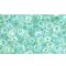 Japanese Toho Seed Beads Tube Round 6/0 Transparent-Rainbow Aqua Frost TR-06-170