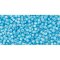 Japanese Toho Seed Beads Tube Treasure #1 11/0 Cylinder White-Lined Baby Blue