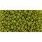 Japanese Toho Seed Beads Tube Round 11/0 Semi Glazed - Olive TR-11-2601F
