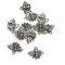 Cast Metal Charm Bees Fat 16x21mm (10) Antique Silver