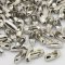 Finding Chain Connector Brass 3x8mm, 2.4mm Inner (50) Platinum Silver