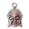 Cast Metal Charm Buddha Face 21x14mm (10) Antique Silver 