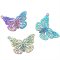 Stainless Steel 201 Charm Thin Butterfly 18x26mm (2) Multi-color