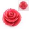 Coral Beads Synthetic Carved Flowers Roses 12x9mm (10) Cerise