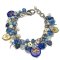 Jewellery Beading Kit Charm Bracelet Czech Dragonfly & Birds - Royal Blue