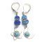 Jewellery Beading Kit Earring DIY Kit - Star & Moon - Czech Beads - Silver