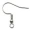 Ear Wire Hook w/Ball & Coil Surgical Stainless Steel - 50 Pieces