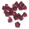 Czech Glass Beads Flower Bell Five Point 6x9mm (10) Cranberry