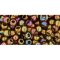 Japanese Toho Seed Beads Tube Round 6/0 Gold-Lustered Dk Topaz TR-06-459