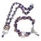 Jewellery Beading Kit Lotus Amethyst & Rhodonite Necklace Bracelet Set