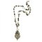 Jewellery Beading Kit Zebra Jasper & Crystal Heart Tear Necklace