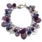 Jewellery Beading Kit Charm Bracelet Purple Floral & Owls