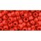 Japanese Toho Seed Beads Tube Round 6/0 Opaque Pepper Red TR-06-45
