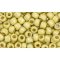 Japanese Toho Seed Beads Tube Round 6/0 PermaFinish - Galvanized Matte Yellow Gold TR-06-PF559F