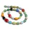 Millefiori Glass Beads Rice 12x7mm (30) Mixed