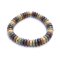 Czech Glass Beads Pressed Disc Spacer 6mm (50) Rainbow Stone Mix