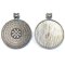 Cast Metal Pendant Flat Round Top Bail 43x36mm (1) Style 02 Antique Silver