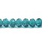 Imperial Crystal Bead Rondelle 3x4mm (130) Emerald Teal