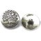 Cast Metal Button Shank Round Tree 19mm (10) Antique Silver