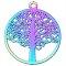 Stainless Steel 201 Charm Thin Tree Style 01 23x20mm (2) Multi-color