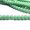 Imperial Crystal Bead Rondelle 4x6mm (95) Opaque Turquoise Green Light