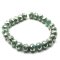 Czech Glass Beads Rondelle 9x6mm (25) Turquoise w/Heavy Silver Finish