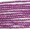Czech Faceted Round Firepolished Glass Beads 3mm (50) ColorTrends: Saturated Metallic Pink Yarrow