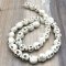 Howlite (Synthetic) Beads "Sugar Skulls" Medium 10x8mm (30) White