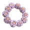 Czech Glass Beads Flower Hibiscus Hawaiian Mini 7mm (10) Lilac Purple Silk w/ Copper Wash