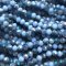 Imperial Crystal Bead Rondelle 3x4mm (145) Opaque Lavender Blue w/ Half Metallic Blue