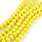 Howlite Reconstituted Beads Round 8mm (50) Yellow