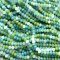 Imperial Crystal Bead Rondelle 2x3mm (180) Sea Green Mix