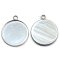 Setting Fits 30mm Round Surgical Stainless Steel Plain (10) Silver Platina