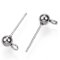 Ball Stud Earring w/ Loop 304 Stainless Steel (100) Orginal