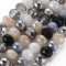 Imperial Crystal Bead Rondelle 6x8mm (68) Electroplate Mix Black