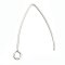Ear Wire Hook Long Elegant 02 304 Stainless Steel 26x15mm (50) Original