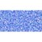 Japanese Toho Seed Beads Tube Round 15/0 Transparent-Rainbow Lt Sapphire TR-15-168