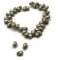 Czech Glass Beads Drop Tiny 4x6mm (50) Sage, Pale Olive w/Picasso